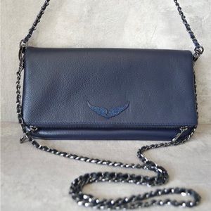 Rock clutch Blue Zadig & Voltaire